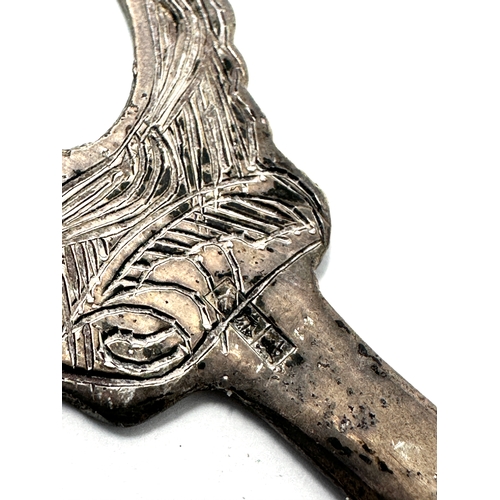 89 - engraved sumed silver sword letter opener