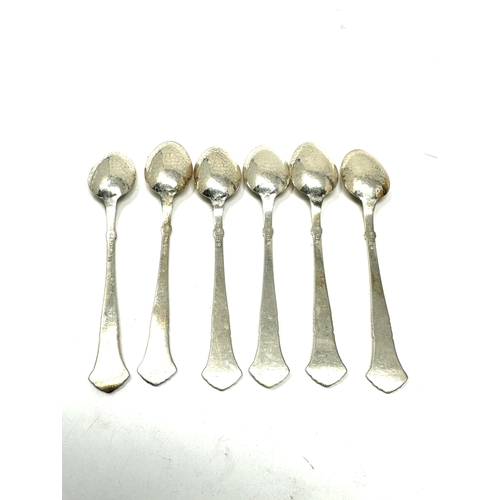 67 - 6 swedish silver tea spoons