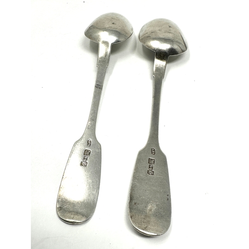 68 - 2 silver table spoons & 1 other