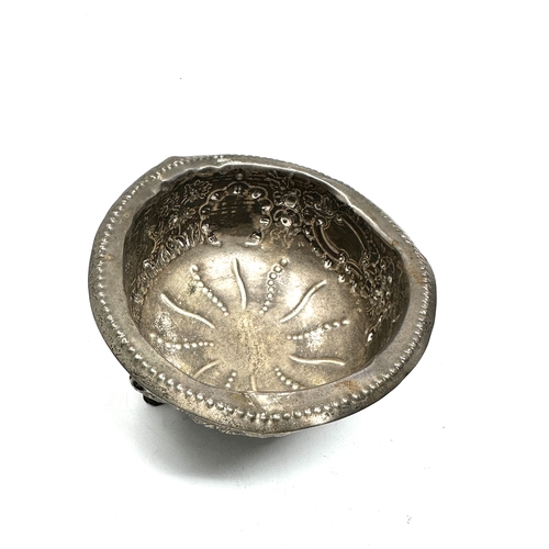 79 - Antique irish silver sugar bowl in need of restoration