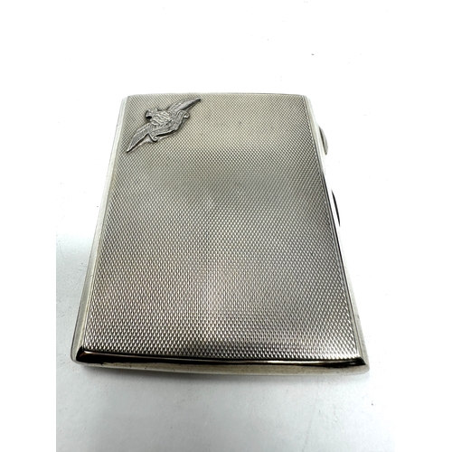 110 - R.A.F silver cigarette case