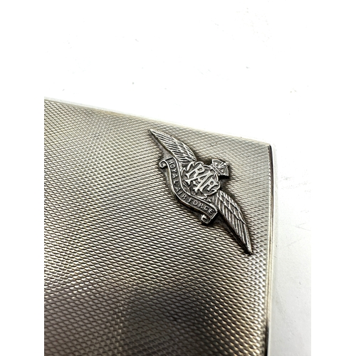 110 - R.A.F silver cigarette case