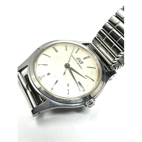 454 - Vintage gents Ernest Borel wristwatch the watch is ticking