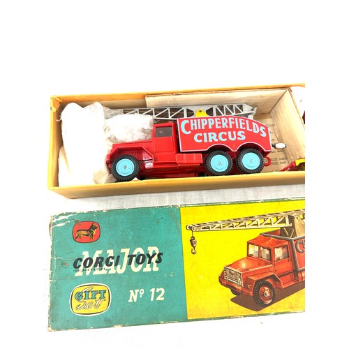 39 - Original and boxed Corgi Toys Major Gift Set No. 12 Chipperfields Circus Crane Truck And Cage