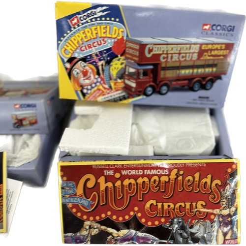 46 - Original boxed as new Corgi Classics 97896 AEC Pole Truck Chipperfields Circus,Corgi 97092; Bedford ... 