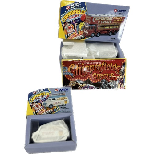 46 - Original boxed as new Corgi Classics 97896 AEC Pole Truck Chipperfields Circus,Corgi 97092; Bedford ... 