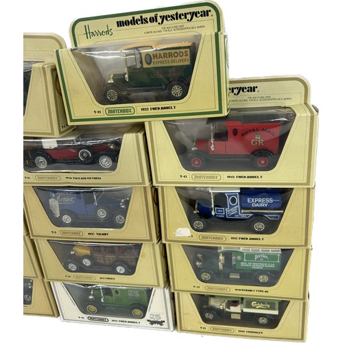 25 - 14 Originally boxed as new Matchbox Models of Yesteryear to include Y3, 13,Y13,Y5,Y15,Y16,Y23,  etc