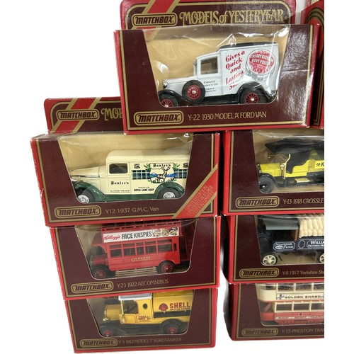 26 - 18 original boxed Matchbox  advertising models of Yesteryear