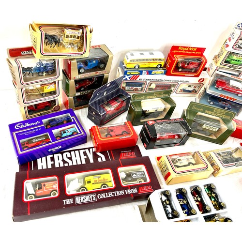 22 - Selection of vintage and later advertising vehicles to include Royal Mail, Lledo, Corgi, Days gone e... 