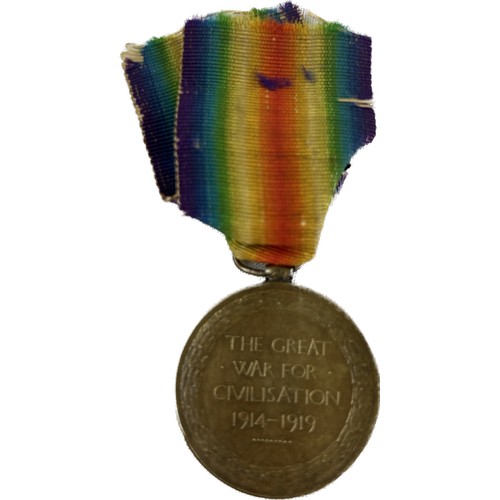 443 - WW1 Victory medal, dvr J Fisher ASC T4.250203