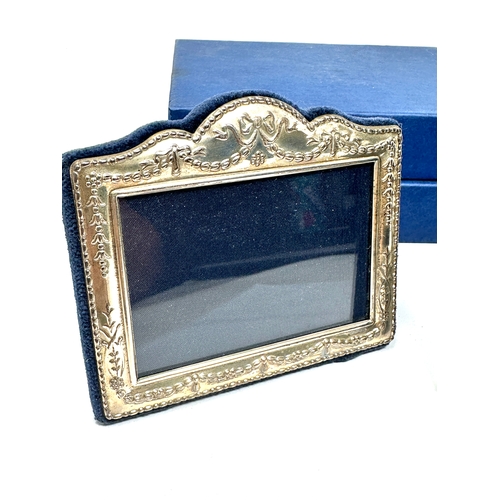 52 - 2 vintage silver picture frames largest measures approx 16cm by 13.5cm