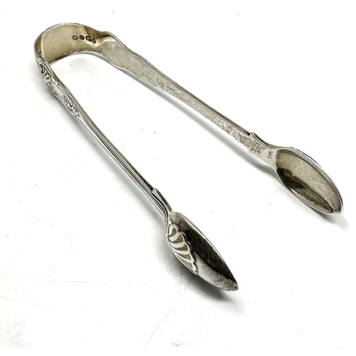 32 - Georgian silver sugar tongs