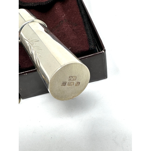 21 - boxed silver Penhaligons perfume bottle