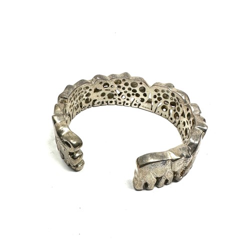 307 - .925 elephant design bangle (58g)