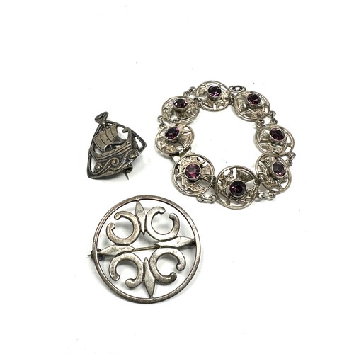 312 - .925 scottish/celtic jewellery including shettland silver (43g)