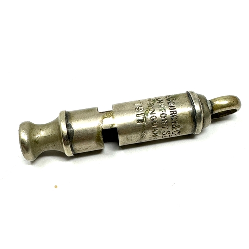 389 - ww1 1917 trench whistle by ade courcy & Co .Birmingham