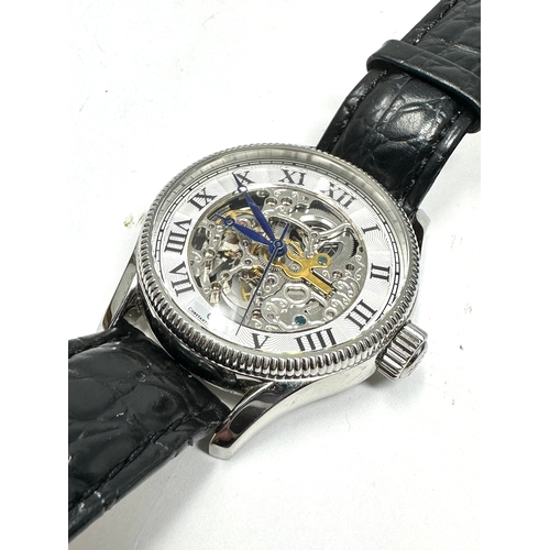 413 - Constantin weisz gents mechanical skeleton wristwatch the watch is ticking