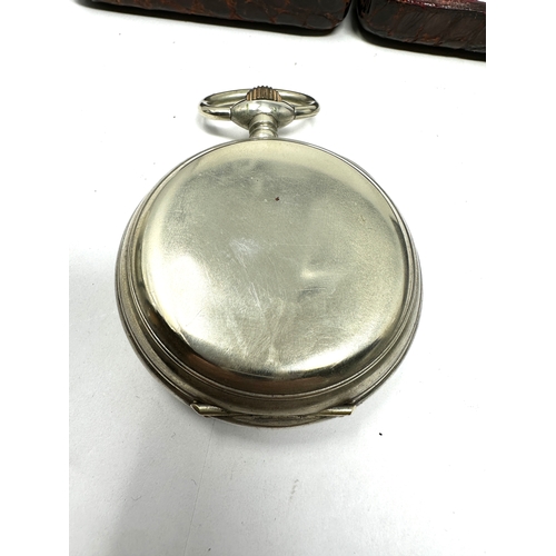 435 - cased goliath pocket watch the watch is ticking