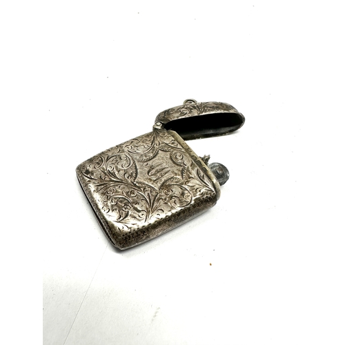 57 - antique silver vesta case lighter