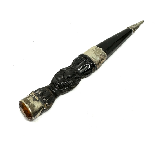 467 - small wooden scottish Sgian Dubh