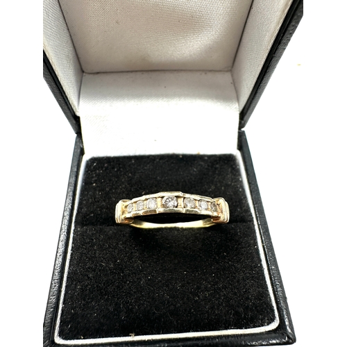 80 - 9ct gold diamond ring 0.25ct diamonds