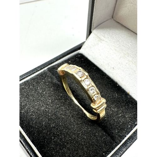 80 - 9ct gold diamond ring 0.25ct diamonds