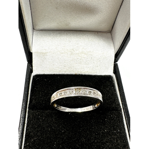 112 - 9ct gold diamond ring