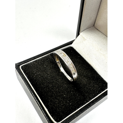 112 - 9ct gold diamond ring