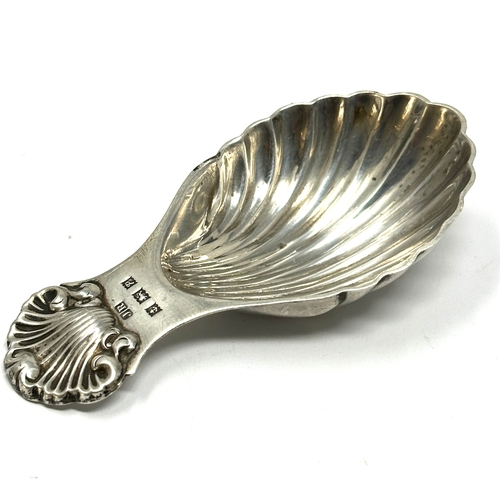 12 - Vintage silver tea caddy spoon