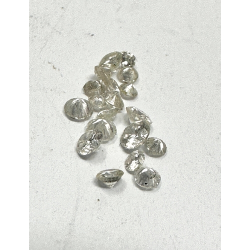 154 - selection of loose diamonds jewellery replacement diamonds largest approx 2.5mm dia