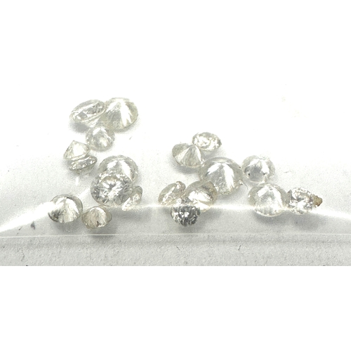 154 - selection of loose diamonds jewellery replacement diamonds largest approx 2.5mm dia