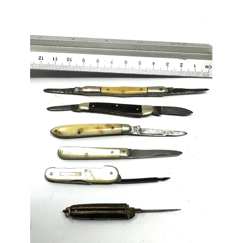 459 - 7 antique pen knives