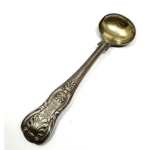 6 - Antique georgian silver mustard spoon