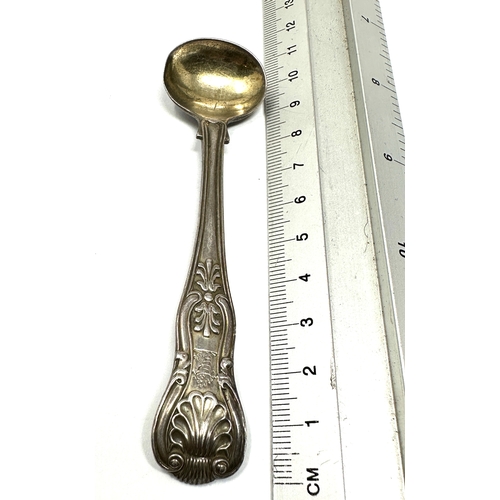 6 - Antique georgian silver mustard spoon