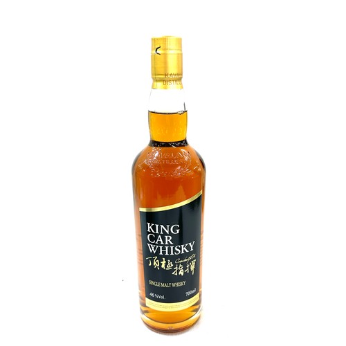 453 - Boxed King Car Whisky, single malt whisky 46%, 700ml cased bottles