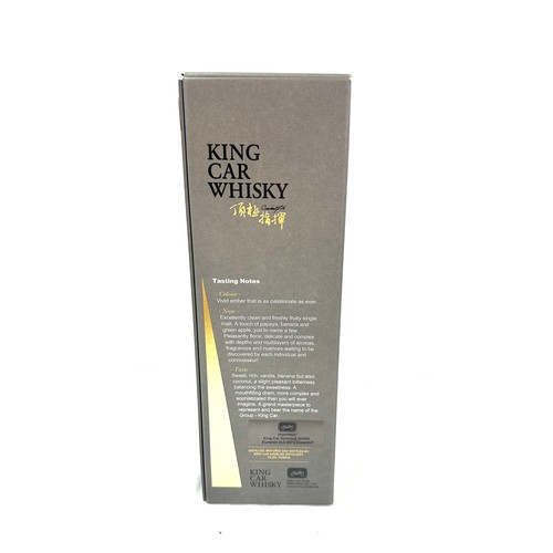 453 - Boxed King Car Whisky, single malt whisky 46%, 700ml cased bottles