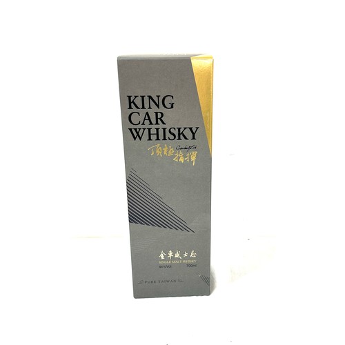 453 - Boxed King Car Whisky, single malt whisky 46%, 700ml cased bottles