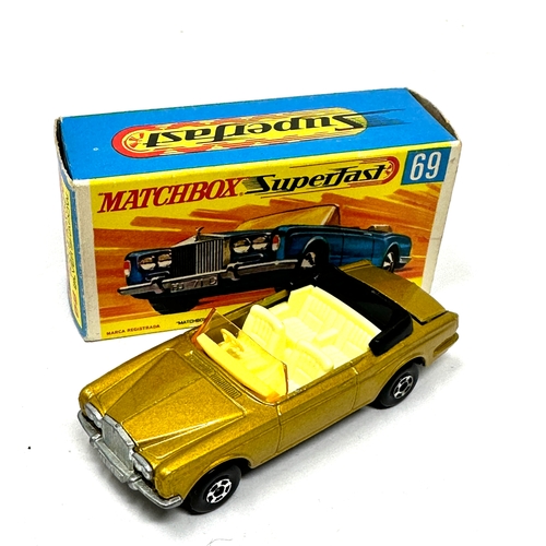 437 - Lesney Matchbox Superfast rolls royce silver shadow original boxed condition