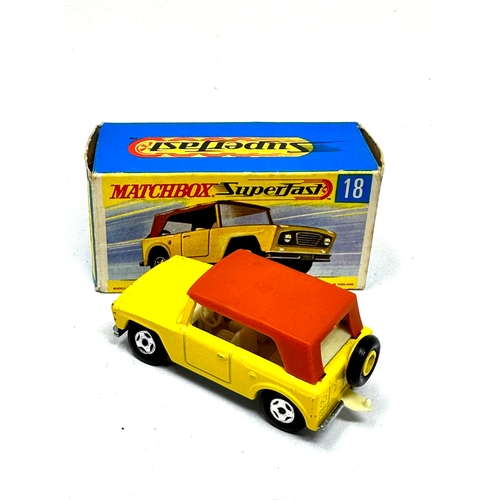 440 - Lesney Matchbox Superfast 18 Field car original boxed