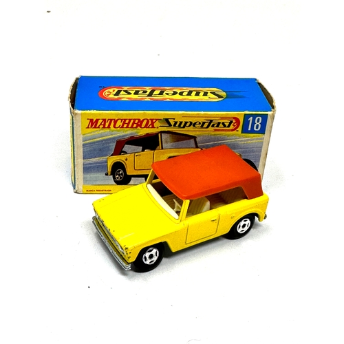 440 - Lesney Matchbox Superfast 18 Field car original boxed