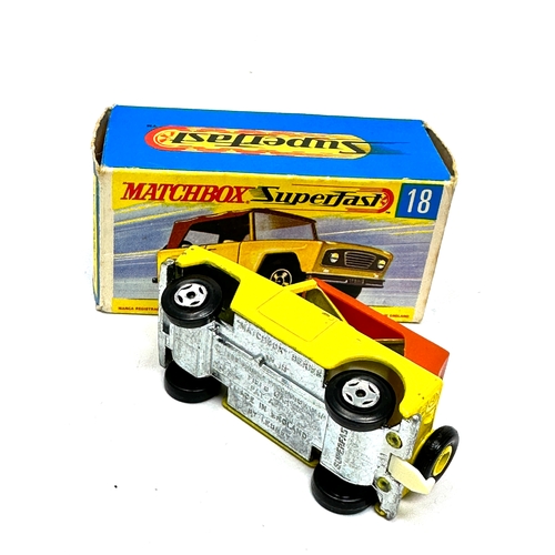 440 - Lesney Matchbox Superfast 18 Field car original boxed