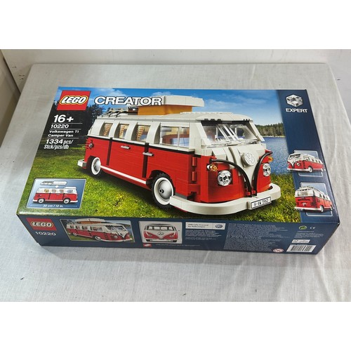 1 - Brand new in the box lego Volkswagen T1 camper van 10220 1334 pieces.