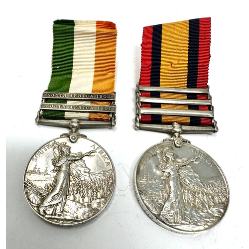 9 - Boer war medal pair to 94045 cpl r.sansom Royal Horse Artillery queens medal 3 bar johannesburg  ora... 