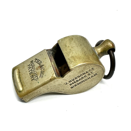 24 - Original WW1 1914 Trench Whistle HUDSON Patent