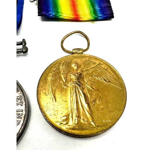 32 - Casualty K.I.A WW1 Medal pair to Gordon highlanders named pte p.smith gord.highrs