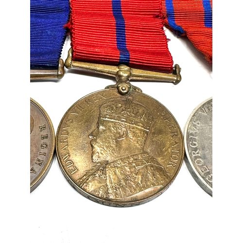 34 - Victorian Metropolitan police trio medals includes 1902 coronation metropolitan police the silver co... 