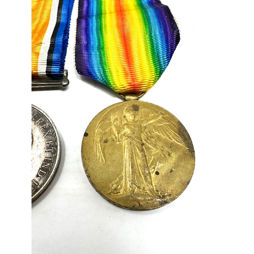 39 - Casualty K.I.A WW1 Medal pair Lancashire Fusiliers to pte .w.marshall .lan.fus