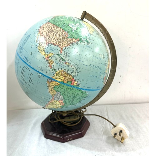 90 - The George cram company classic light up globe, untested