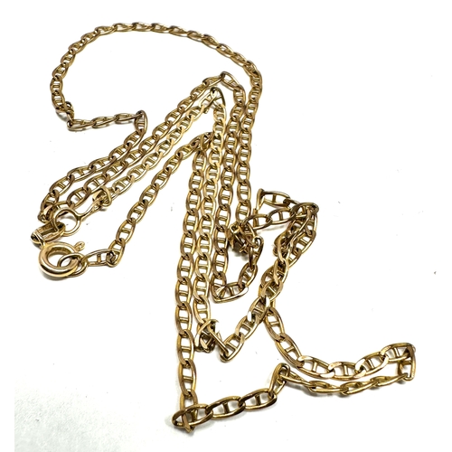 152 - Long 9ct gold necklace chain 62cm long weight 5.4g