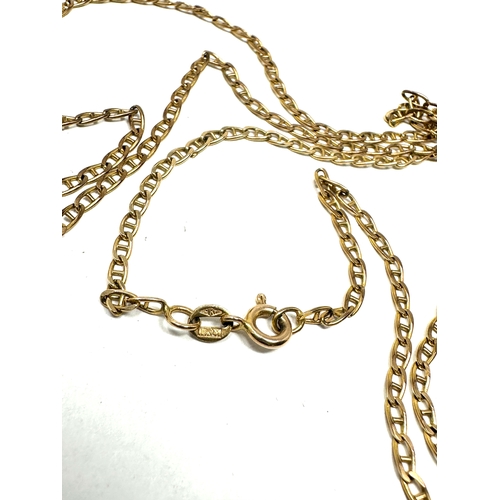 152 - Long 9ct gold necklace chain 62cm long weight 5.4g